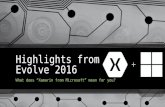 Highlights from the Xamarin Evolve 2016 conference