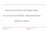 Are citizens ready for Open Government?