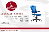 2016 BOXING WEEK SALE of SpinaliS Canada Healthy Chairs for Active Sitting