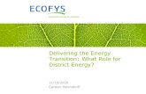 Delivering the energy transition: what role for district energy?
