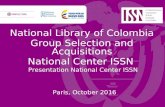 ISSN in Colombia in 2015