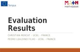 WP 4: Evaluation Results
