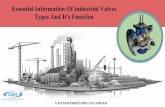 Essential Information Of Industrial Valves Types