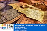 Integrating Geospatial Data to your Applications