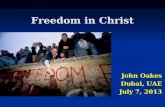 Freedom in Christ: Power Point and Notes