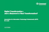 Digital Transformation :  Just a Buzzword or Real Transformation