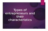 3. types of entrepreneurs and their characteristics