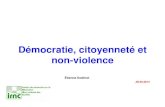 Démocratie, citoyenneté et non-violence
