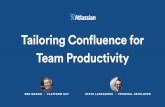 Tailoring Confluence for Team Productivity