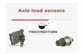 Axle load sensor DDE08 - weight control on transport