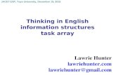 "Thinking in English" information structures task array