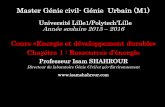 Chapitre1 -  Ressources d'énergie - Master Genie Civil-Genie Urbain Polytech-Lille