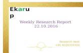 Weekly report 22.10.2016
