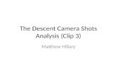 The descent camera shots analysis