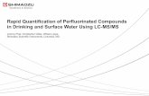 Rapid Quantification of Perfluorinated Compounds in Drinking and Surface Water Using LC-MS/MS