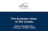 The Business Value of SW Quality