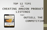 12 Tips for Creating Amazon Product Listings That Outsell The Competition
