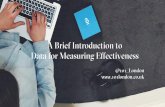 Measuring Effectiveness