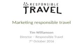 Marketing responsible travel   pm4 sd summer school - tim williamson