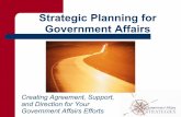 Strategic planning for government affairs