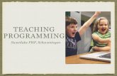 Teaching programming for kids