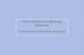 Daily Habits and Morning Routines of Successful Executives and CEOs