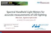 Spectral Handheld Light Meters for accurate measurements of LED ...
