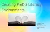 Creating Pre K-3 Literacy Environments