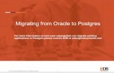 Key Methodologies for Migrating from Oracle to Postgres