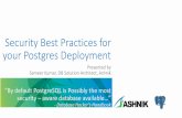 PgDay Asia 2016 - Security Best Practices for your Postgres Deployment