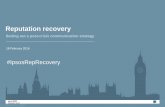 Ipsos MORI: Reputation recovery - Setting out a post-crisis communication strategy
