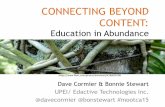 Connecting Beyond Content: Education in Abundance