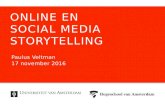 20161117 Online en social media storytelling - Communicatiepodium UvA HvA
