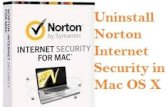 How to Uninstall Norton Internet Security in Mac OS X?