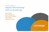Digital Advertising: Ask Us Anything