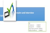 Questionnaire and interview-schedule