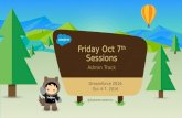 Friday Sessions for Salesforce Admins at Dreamforce 2016