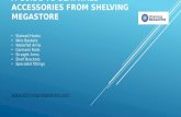 Slatwall accessories and fittings from shelving megastore
