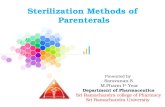 Sterilization methods of parenterals
