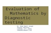 Evaluation of Mathematics by Diagnostic Testing