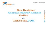 Buy Designer Anarkali Salwar Kameez Online