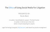 Social Media Evidence: Ethics and Best Practices for Lawyers
