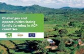 Challenges for family farming and small-scale agriculture production in ACP countries
