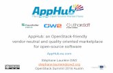 OW2 - AppHub, the new OpenStack friendly open-source marketplace presented at OpenStack Summit in Austin, April 25-29, 2016