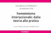 Femminismo intersezionale: dalla teoria alla pratica
