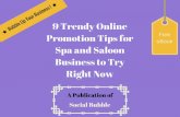 9 trendy online promotion tips for spa and saloon business to try right now
