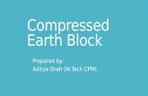 Green building material - Compressed earth block