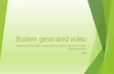M&L webinar: Student-generated video in a Higher Education setting