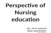 Perspective of nursing education