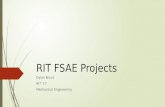 RIT FSAE Projects